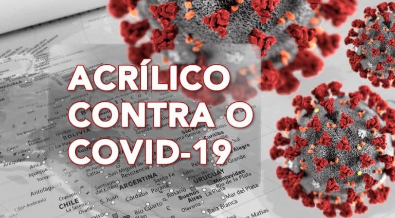 Empresas associadas ao INDAC produzem escudos protetores em acrílico, entre outros itens capazes de inibir a proliferação do Covid-19