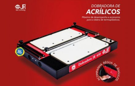 Dobradora de Termoplásticos com Régua de Ângulos da Solugrav & JR Laser