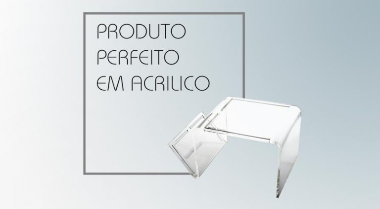 Serie de productos perfectos en acrílico